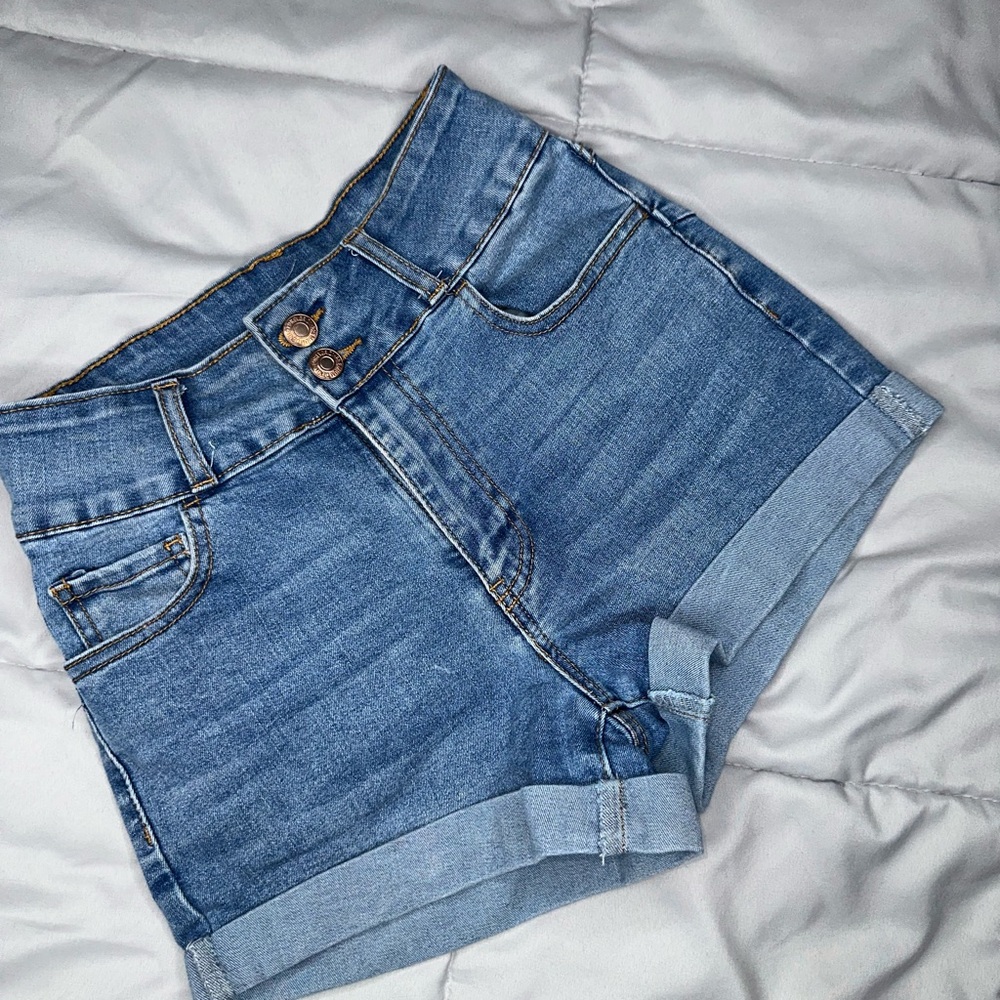 Forever 21 Light Blue Jean Shorts